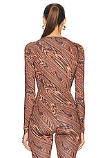 Maisie Wilen Body Shop Top in Wood, view 3, click to view large image.