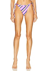 Maisie Wilen Blitz Bikini Bottom in Shock Purple, view 1, click to view large image.