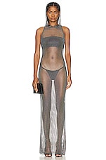 The New Arrivals by Ilkyaz Ozel Dress in Serpent Nuit, view 1, click to view large image.