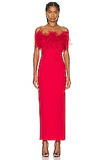 The New Arrivals by Ilkyaz Ozel Lena Dress in Pedro Red, view 1, click to view large image.