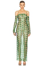 The New Arrivals by Ilkyaz Ozel Moss Dress in Jade Imperial, view 1, click to view large image.