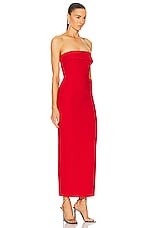 The New Arrivals by Ilkyaz Ozel Rhea Dress in Pedro Red, view 2, click to view large image.