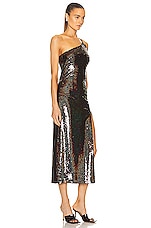 The New Arrivals by Ilkyaz Ozel Jacqueline Sequin Dress in Bronze, view 2, click to view large image.