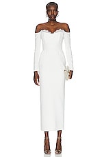 The New Arrivals by Ilkyaz Ozel Farah Dress in Temple White, view 1, click to view large image.