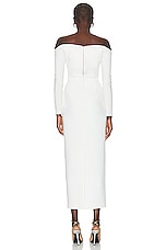 The New Arrivals by Ilkyaz Ozel Farah Dress in Temple White, view 3, click to view large image.