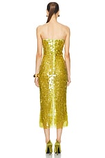 The New Arrivals by Ilkyaz Ozel Phoenix Strapless Dress in Peridotite, view 3, click to view large image.
