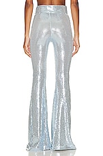 The New Arrivals by Ilkyaz Ozel Colette Wide Leg Pant in Blue Sequin, view 3, click to view large image.