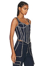 The New Arrivals by Ilkyaz Ozel Kaia Corset in Le Bibliotheque, view 2, click to view large image.