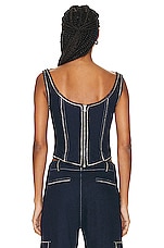 The New Arrivals by Ilkyaz Ozel Kaia Corset in Le Bibliotheque, view 3, click to view large image.