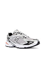 New Balance 725v1 in Metallic Silver, Raincloud, & Black, view 2, click to view large image.