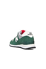 New Balance 574 Encap in Nightwatch Green & Sea Salt, view 3, click to view large image.