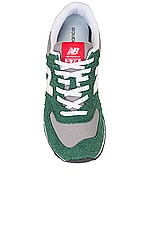 New Balance 574 Encap in Nightwatch Green & Sea Salt, view 4, click to view large image.