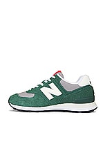 New Balance 574 Encap in Nightwatch Green & Sea Salt, view 5, click to view large image.