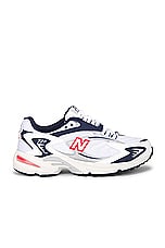 New Balance 725v1 in White, Navy, & True Red, view 1, click to view large image.