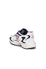 New Balance 725v1 in White, Navy, & True Red, view 3, click to view large image.
