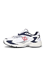 New Balance 725v1 in White, Navy, & True Red, view 5, click to view large image.
