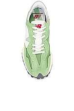 New Balance 327 in Chive & Avocado, view 4, click to view large image.