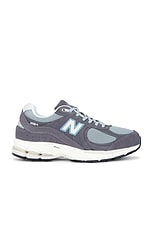 New Balance 2002R in Magnet, Lead, & Blue Fox, view 1, click to view large image.