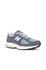 New Balance 2002R in Magnet, Lead, & Blue Fox, view 2, click to view large image.