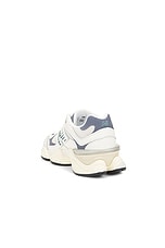New Balance 9060 in Sea Salt, New Spruce, & Dark Arctic Grey, view 3, click to view large image.