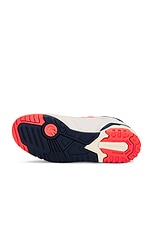 New Balance 550 in Sea Salt & Blast Red, view 6, click to view large image.