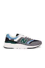 New Balance 997h in Castlerock, Black, Heron Blue, & Marsh Green, view 1, click to view large image.