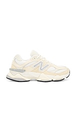 New Balance 9060 Sneaker in Calcium, Sea Salt, & Silver Metallic, view 1, click to view large image.