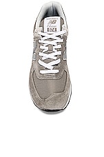 New Balance 574 Sneaker in Grey & White, view 4, click to view large image.