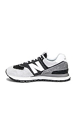 New Balance 574 Sneaker in Black, view 5, click to view large image.