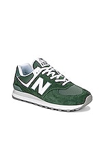 New Balance New Balance U574V2 in GREEN & WHITE, view 2, click to view large image.
