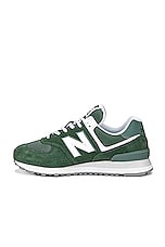 New Balance New Balance U574V2 in GREEN & WHITE, view 5, click to view large image.