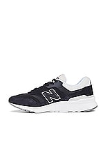 New Balance 997 Sneaker in Black & White, view 5, click to view large image.
