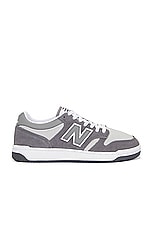 New Balance BB480 in Castlerock, Shadow Grey, & Raincloud, view 1, click to view large image.