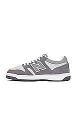New Balance BB480 in Castlerock, Shadow Grey, & Raincloud, view 5, click to view large image.