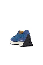 New Balance 327 Sneaker in Heron Blue & Angora, view 3, click to view large image.