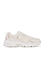 New Balance 530 Sneaker in Sea Salt, Moonbeam, Timber Wolf, & Driftwood, view 1, click to view large image.