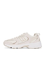 New Balance 530 Sneaker in Sea Salt, Moonbeam, Timber Wolf, & Driftwood, view 5, click to view large image.