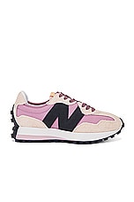 New Balance 327 Sneaker in Rosewood & Licorice, view 1, click to view large image.