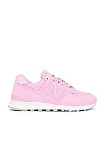 New Balance 574 Sneaker in Pink Sugar, view 1, click to view large image.