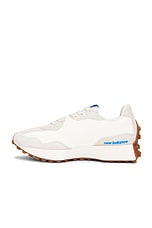 New Balance 327 Sneaker in Moonbeam & Blue Oasis, view 5, click to view large image.