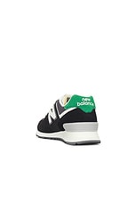New Balance 574 Sneaker in Black, Castlerock, Classic Pine, & Sea Salt, view 3, click to view large image.