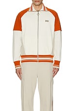 Nicholas Daley Track Top in Sienna, Oatmeal, & Ecru, view 4, click to view large image.