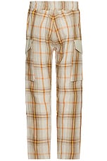 Nicholas Daley Cargo Pant in Summer Tartan, view 2, click to view large image.