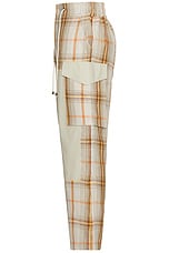 Nicholas Daley Cargo Pant in Summer Tartan, view 3, click to view large image.