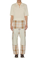 Nicholas Daley Cargo Pant in Summer Tartan, view 6, click to view large image.