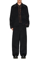 Nicholas Daley Wide Leg Trouser in Black, view 6, click to view large image.