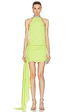 Nue Studio Iris Dress in Lime Green, view 1, click to view large image.