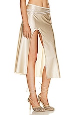 Nue Studio Laetitia Skirt in Champagne Gold, view 2, click to view large image.