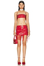 Nue Studio Flora Skirt in Spicy Red, view 5, click to view large image.