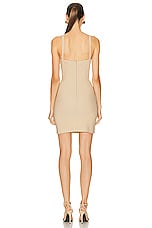 Nensi Dojaka Rouched Bra Dress in Cuban Sand, view 3, click to view large image.
